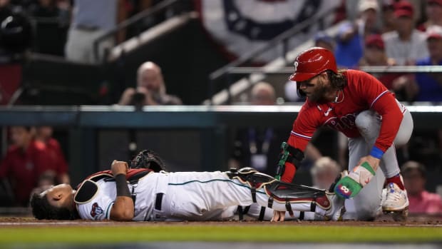 Bryce Harper after stealing home.